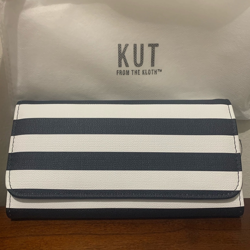 KUT FROM THE KLOTH SLIM STRIPED WALLET
